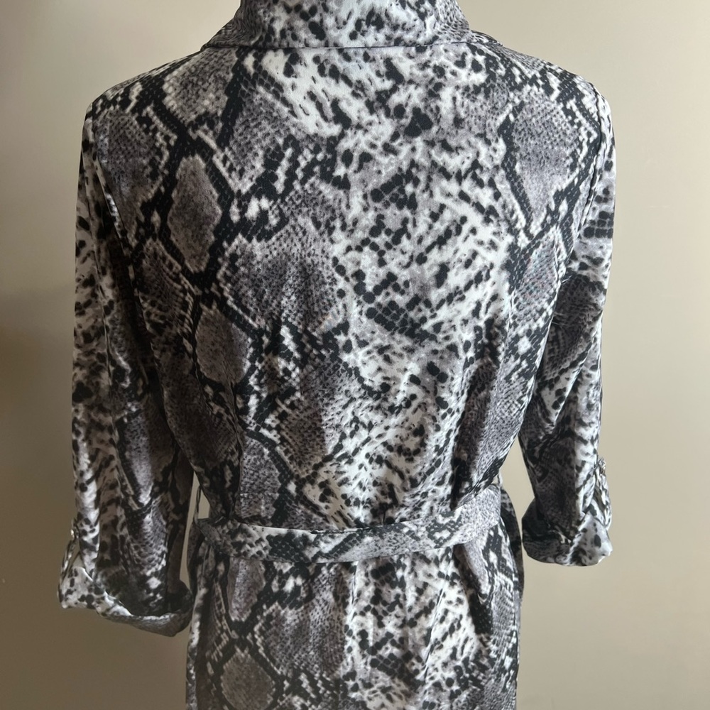 Parisian Size 6 Button Front Snake Print Dress - image 8